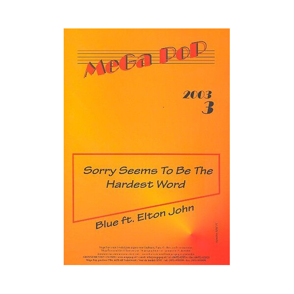 Sorry seems to be the