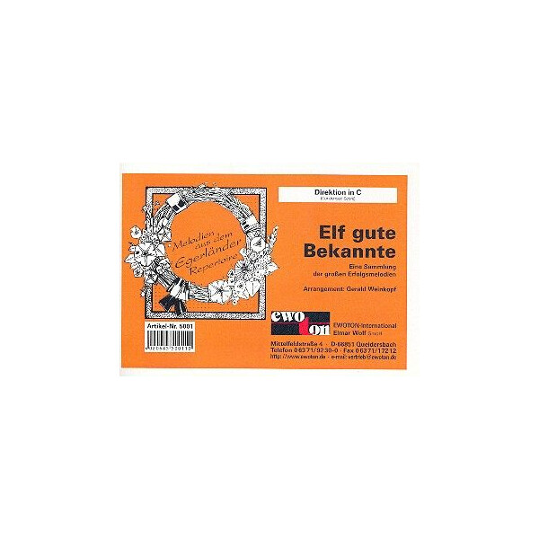 Mosch Welterfolge Band 6 - 11 gute Bekannte: