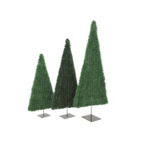 Europalms Tannenbaum, flach, hellgrün, 120cm