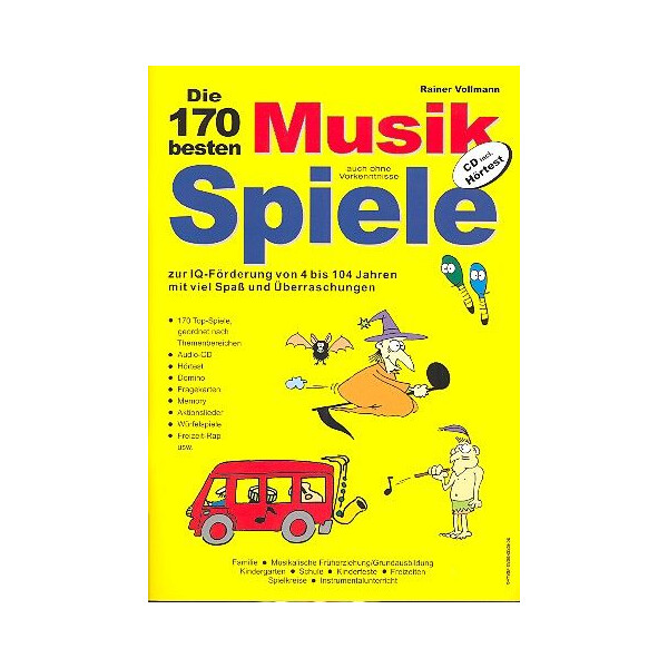 Die 170 besten Musikspiele (+CD)