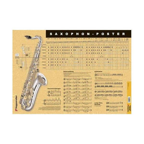 Saxophon Poster