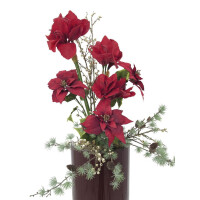 Europalms Beerenzweig glitzer gold 85cm 3x