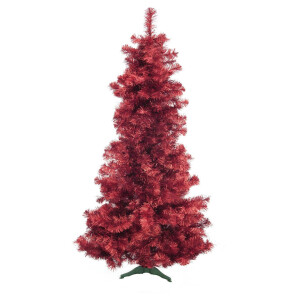 Europalms Christmas tree FUTURA, red-metallic, 210cm