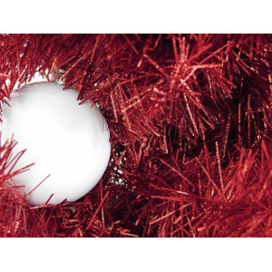 Europalms Christmas tree FUTURA, red-metallic, 210cm