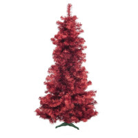 Europalms Christmas tree FUTURA, red-metallic, 210cm
