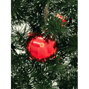 Europalms LED Weihnachtskugel 6cm, rot 6x