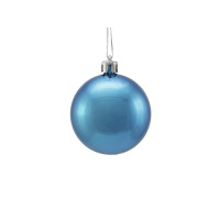 Europalms decorative ball 6cm, blue, metallic 6x