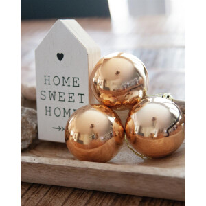 Europalms decorative ball 6cm, copper, metallic 6x