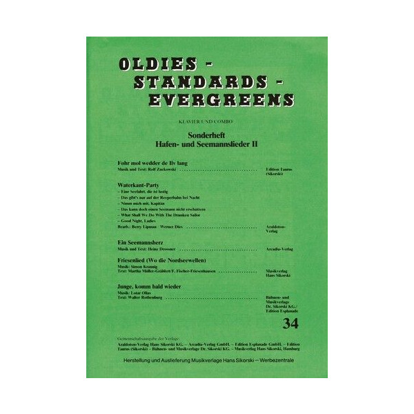 Oldies Standards Evergreens Band 34 -
