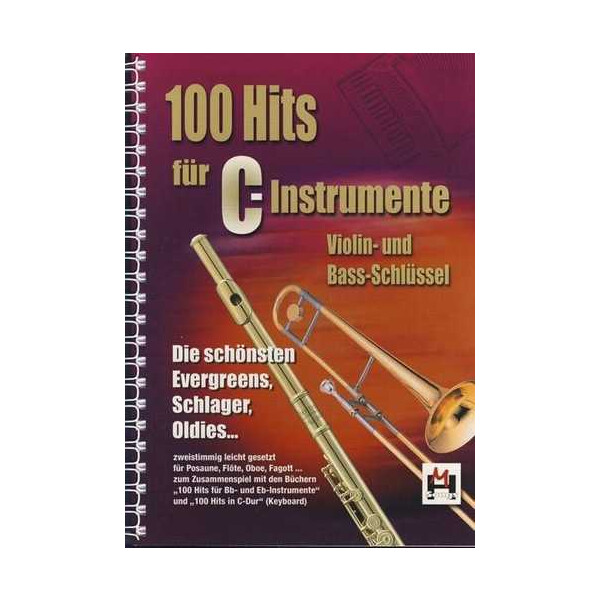 100 Hits für 1-2 C-Instrumente Versionen