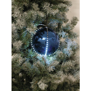 Europalms LED Snowball 15cm, dunkelblau