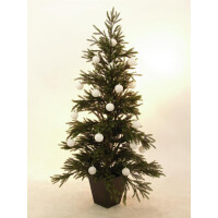 Europalms Dekokugel 7cm, weiß 6x