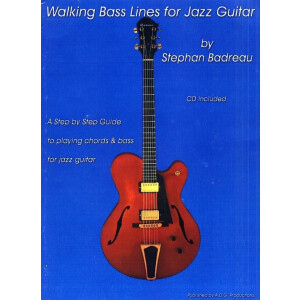 Walking Bass Lines for Jazz Guitar (+download audio)
