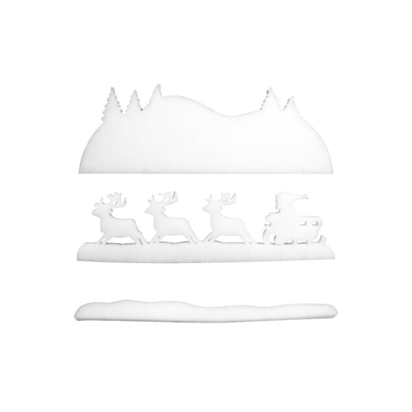 Europalms Winterlandschaft aus Schneematte, schwer entflammbar B1