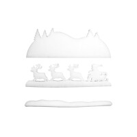 Europalms Winterlandschaft aus Schneematte, schwer entflammbar B1