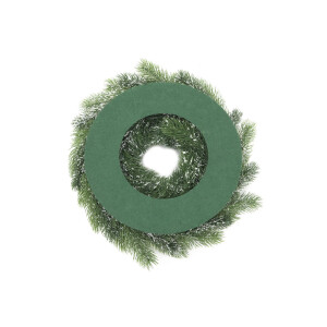 Europalms Tannen-Kranz, beschneit, PE, 45cm