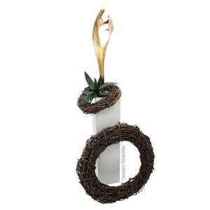 Europalms Palmblattkopf, getrocknet, gold