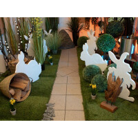 Europalms Silhouette Hase, weiß, 56cm