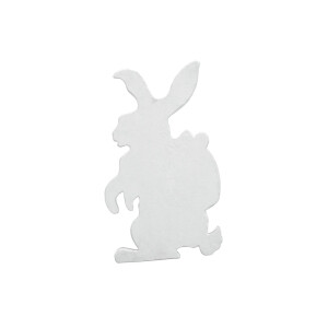 Europalms Silhouette Osterhase, weiß, 60cm