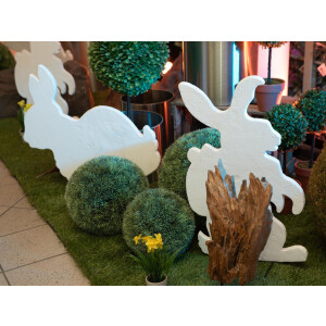 Europalms Silhouette Osterhase, weiß, 60cm