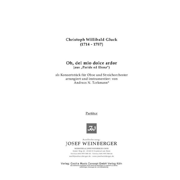 Oh del mio dolce amor