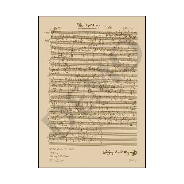 Das Veilchen KV476 Poster Faksimile-Ausgabe