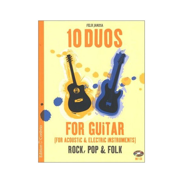 10 Duos (+CD) für 2 Gitarren/Tabulatur