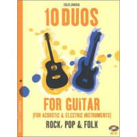 10 Duos (+CD) für 2 Gitarren/Tabulatur