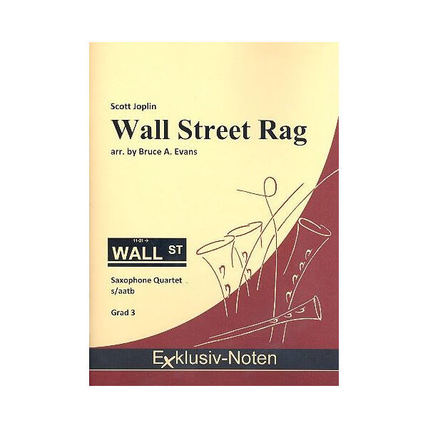 Wall Street Rag: für 4 Saxophone