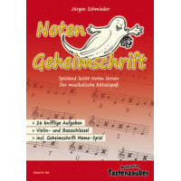 Noten Geheimschrift (Violin- und Bassschlüssel)