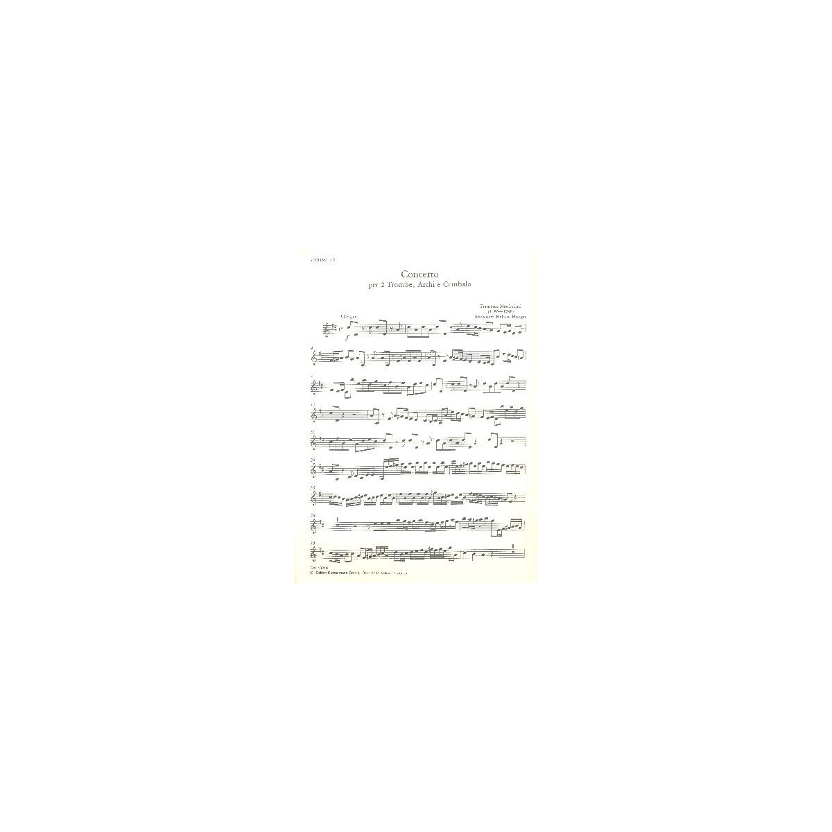 Konzert für 2 Trompeten, Streichorchester