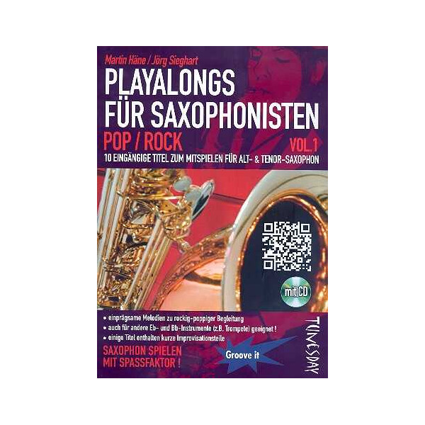 Playalongs für Saxophonisten - Pop/Rock Band 1 (+CD)