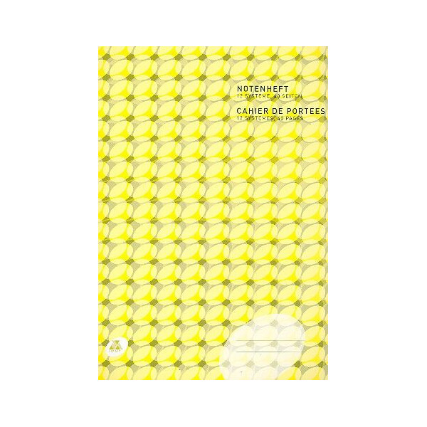 Notenheft Din A4 hoch 12 Systeme 40 Seiten