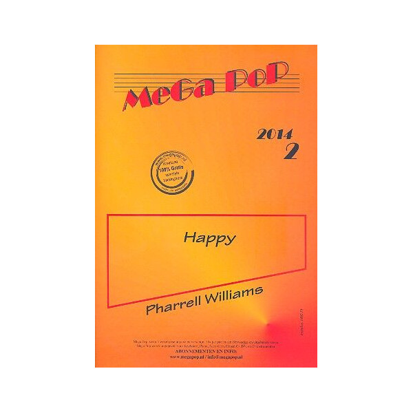 Happy: für Klavier (mit Text und Akkorden)