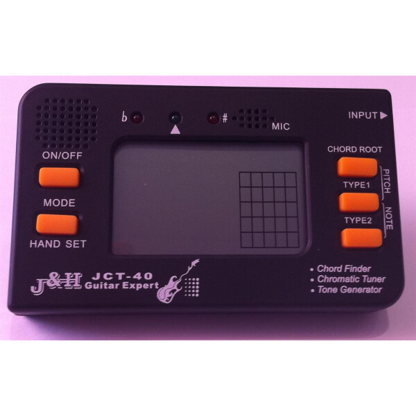 J&H Technology JCT-40 Guitar Expert chromatic tuner, chord finder, chord finder, tone generator