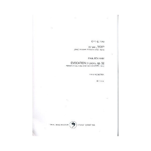 Evocation op.32 for violin and