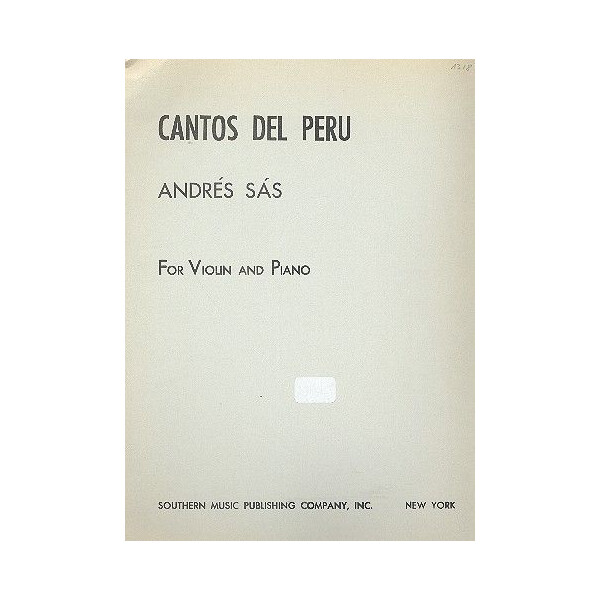 Cantos del Peru for vioin and piano