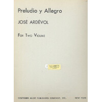 Preludio y allegro for 2 violins