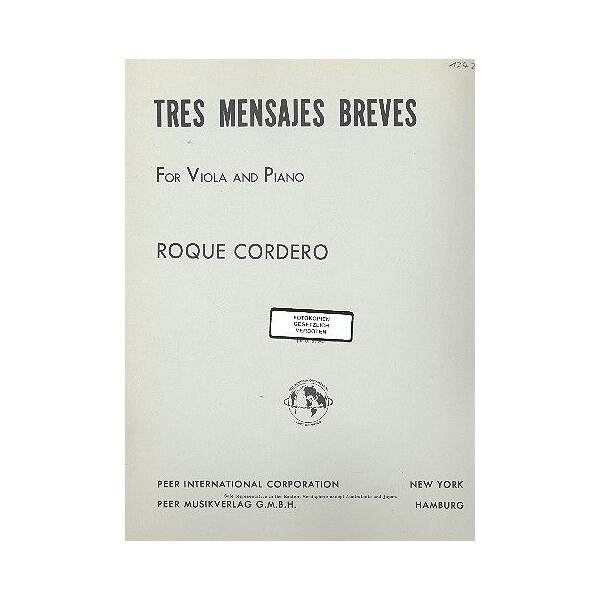 3 mensajes breves for viola and piano