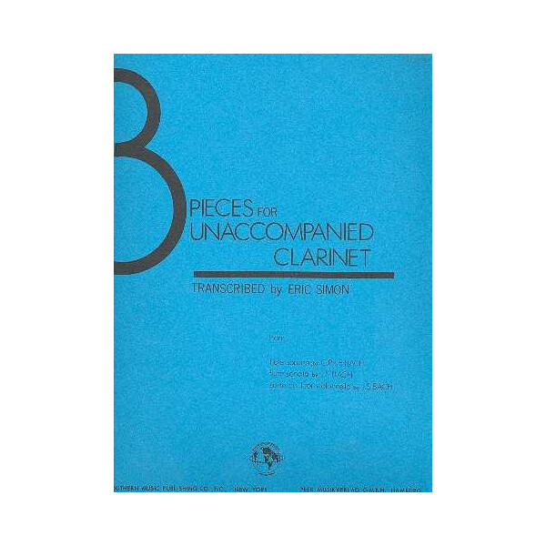 3 Pieces for unaccompanied clarinet