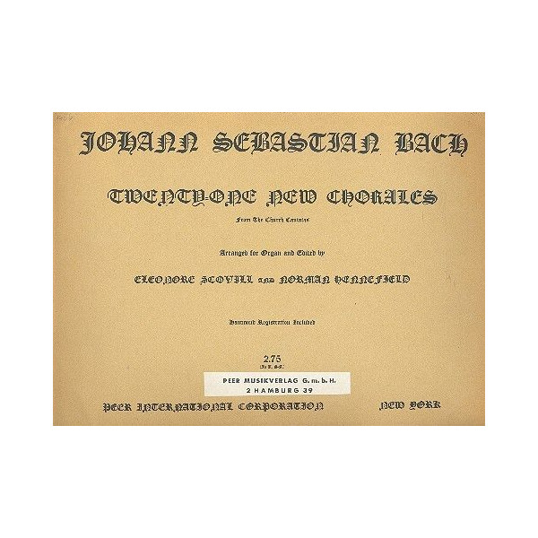 21 new Chorals for organ
