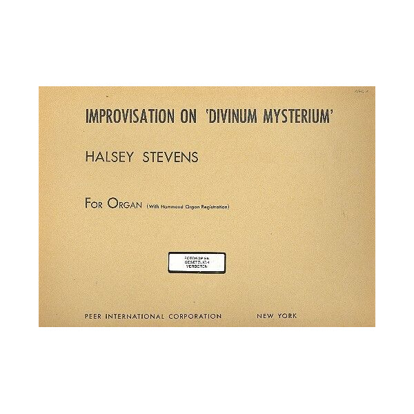 Improvisation on Divinum mysterium