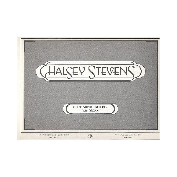 3 short preludes for organ