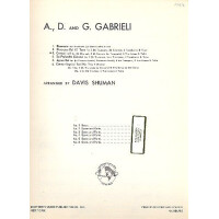 Canzoni à 6 for clarinet, 2 cornets