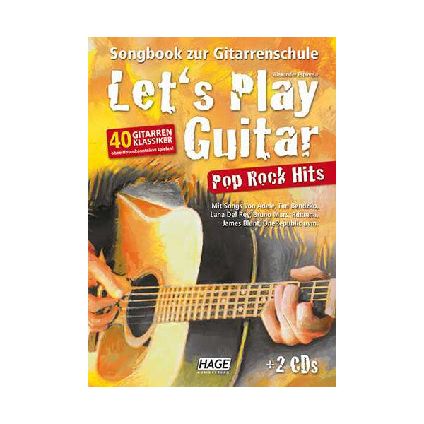 Lets play Guitar - Pop Rock Hits (+2 CDs):