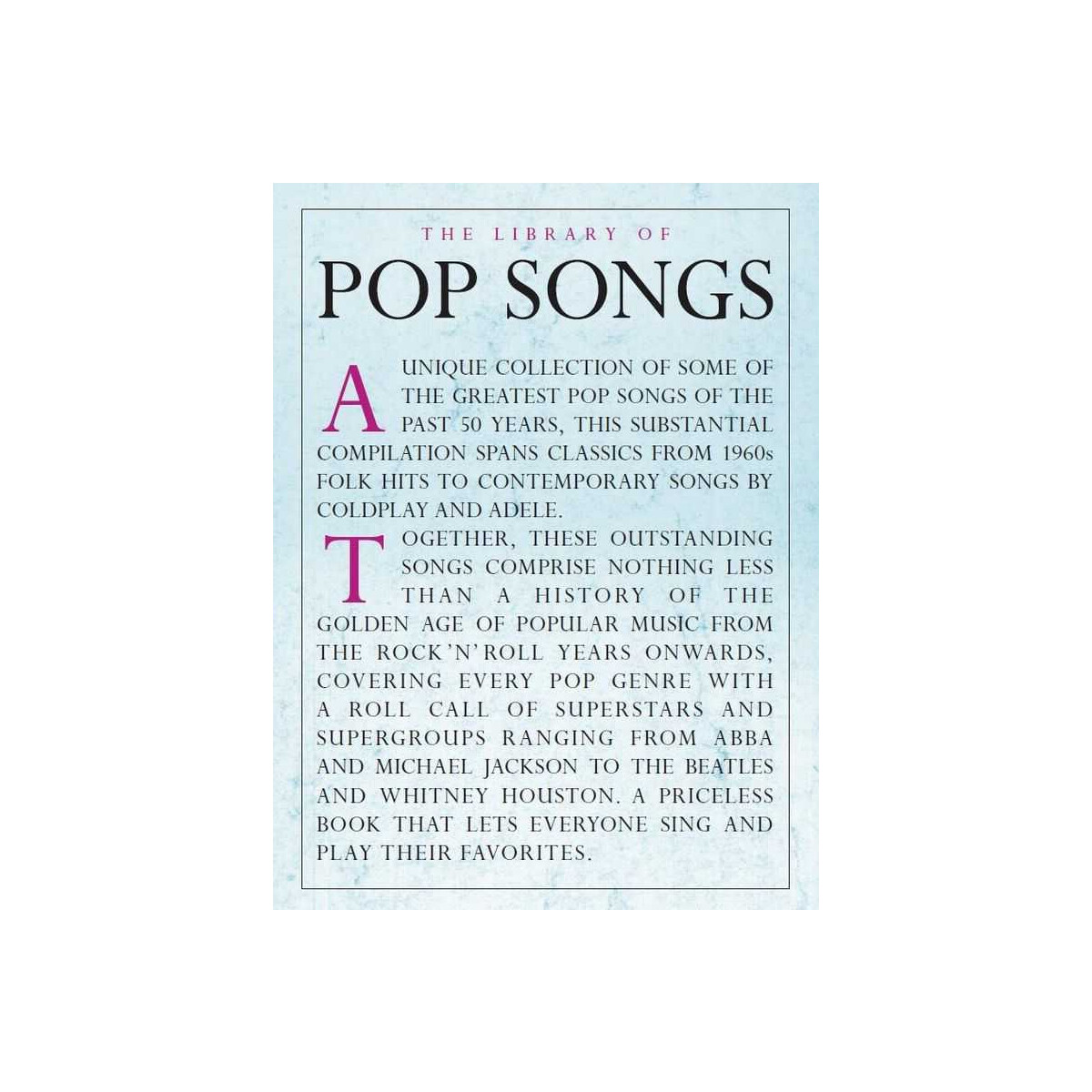 The Library of Pop Songs: