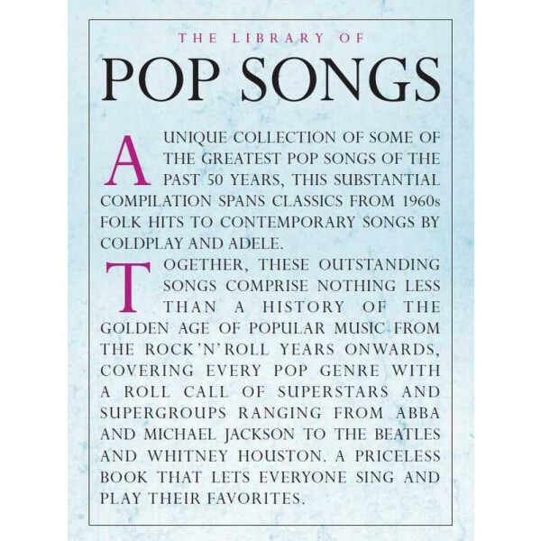 The Library of Pop Songs: