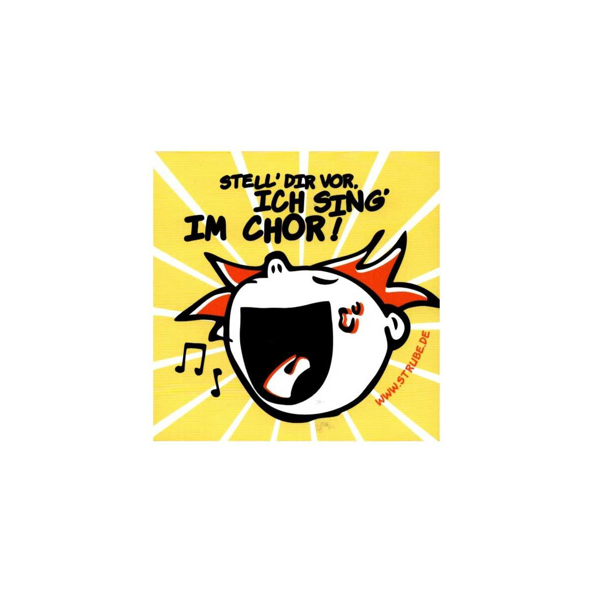 Aufkleber Ich sing im Chor