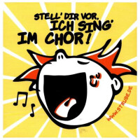 Aufkleber Ich sing im Chor