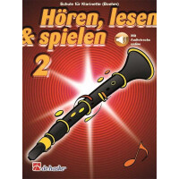 Hören, lesen & spielen 2 Klarinette (Boehm) (+Online Audio)